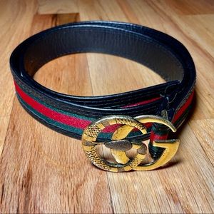 Gucci GG Snake Belt, Vintage